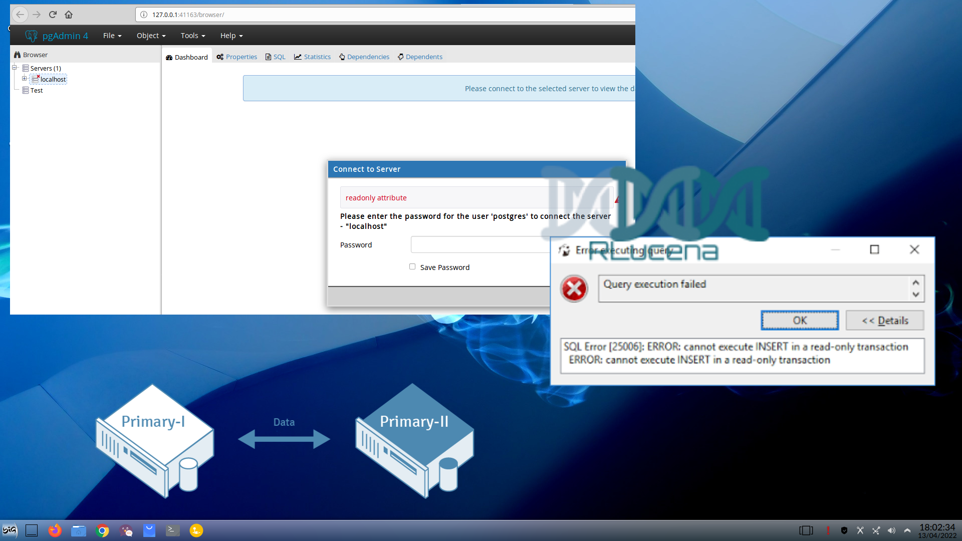 Error Postgresql Read Only